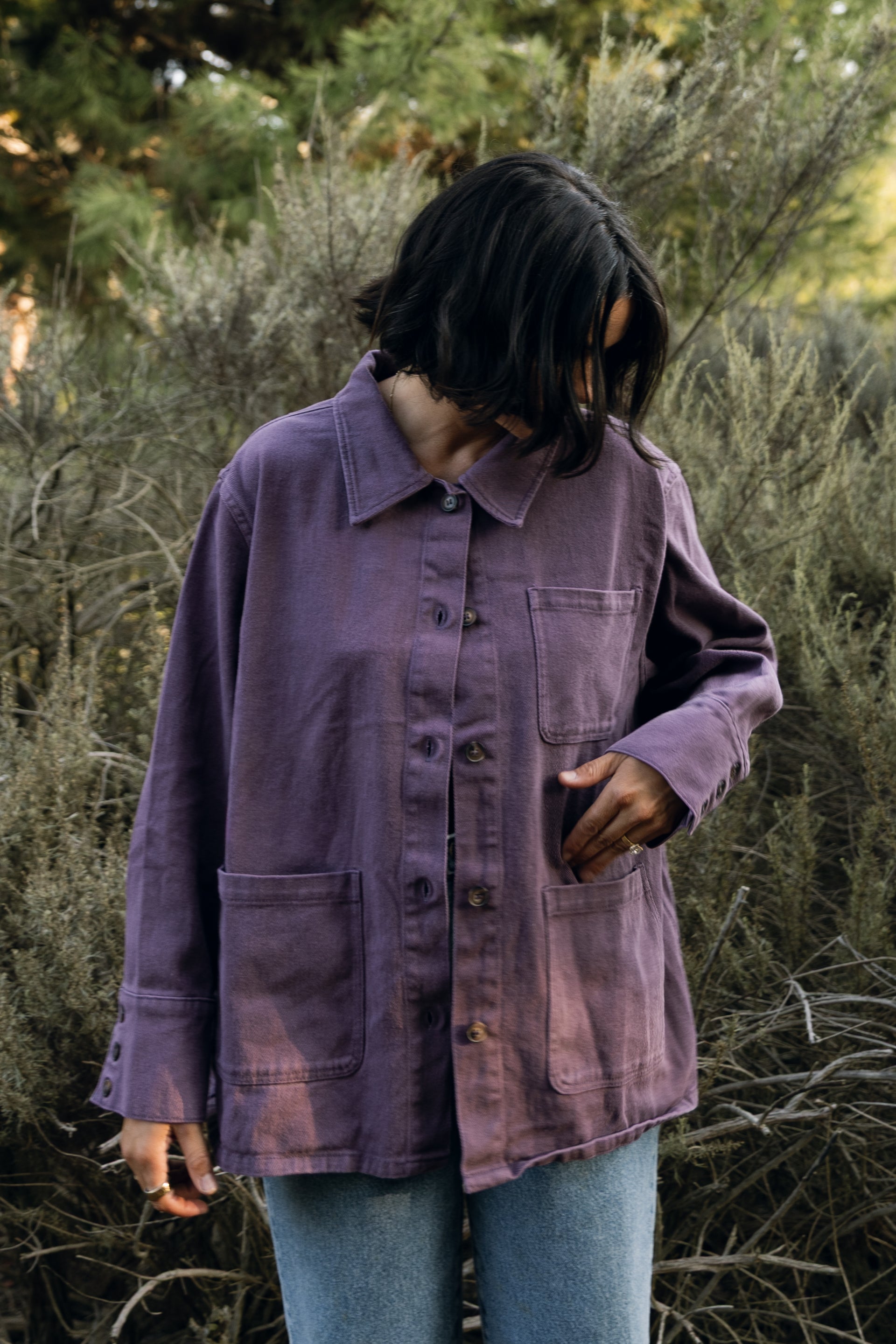 Aubergine Chore Coat