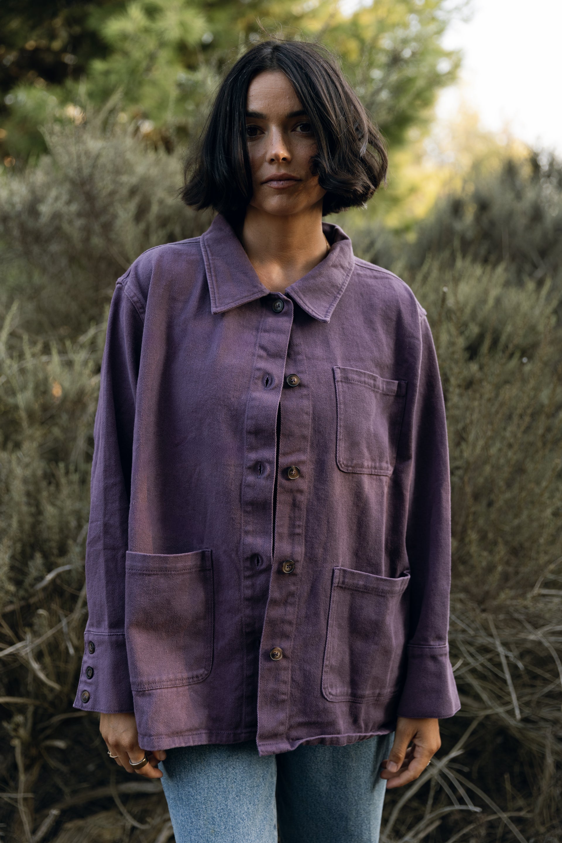 Aubergine Chore Coat